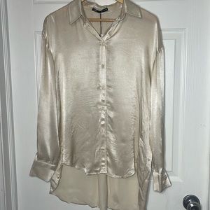 Hight end shirt long sleeve mulberry , silk blouse.